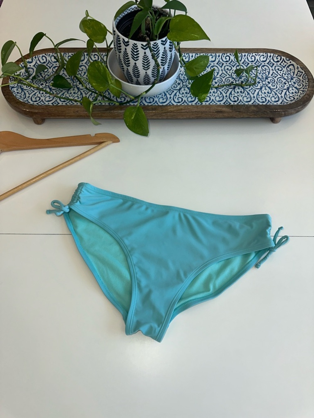wonder nation Turquoise Side-Tie Bikini Bottoms